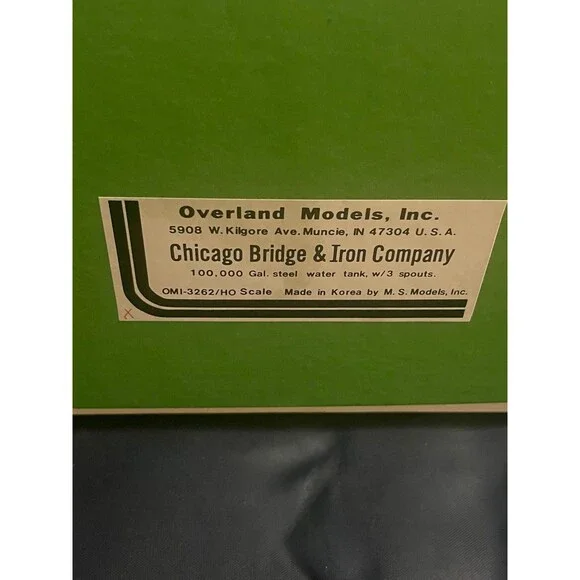 Overland Models 100,000 Gallon Steel Water Tank Brass Chicago Bridge OMI-3262 HO - Picture 8 of 8
